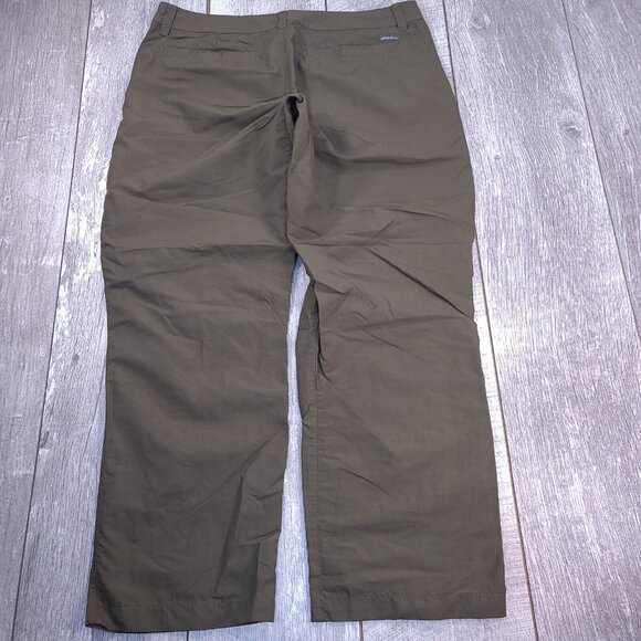 Eddie Bauer Pants Mens 36x30 Travex Green Outdoor Hiking Straight Lightweight - Picture 3 of 10